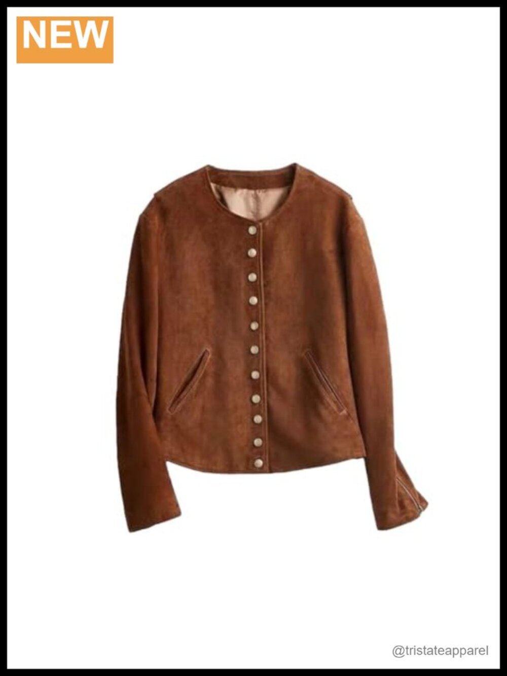 Genuine Sheepskin Leather Short Suede Jacket for Women